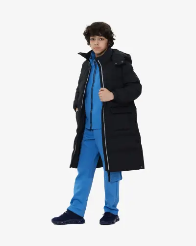 Bolalar uchun parka kurtka - QORA - 7SABER (1)