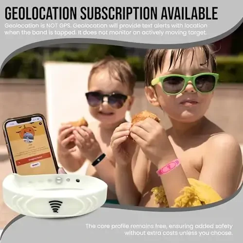 Bolalar uchun sozlanishi mumkin bo'lgan QR kodli bilaguzuk – Skanerlanadigan favqulodda profilga ega aqlli xavfsizlik tasmasi, suv o'tkazmaydigan silikon, GPS emas, obuna yo'q, sayohat va tematik park bolalar ID bilaguzuk - 7