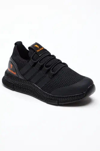 Bolalar uchun Unisex qora sport poyabzallari Tbqnt 