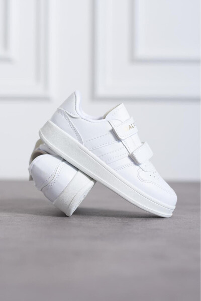 Bolalar uchun Velcro oq chaqaloq sport poyabzallari - 4