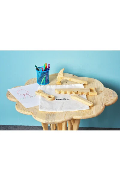 Bolalar uchun yog'och ta'mirlash vositalari o'yinchoq to'plami - ijodiy o'yin va o'rganish tajribasi - Modazone (1)