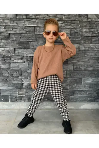 Bolalar yozgi bohem sholvar Kostyum-qahva - 2