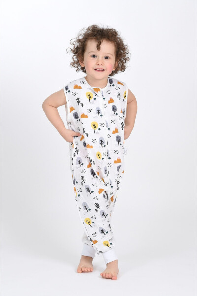 Bolalar yozgi uxlash xalta Oeko-tex sertifikatlangan muslin 0,5 Tog, 100% paxta, Sari daraxt - ENHITBABY (1)