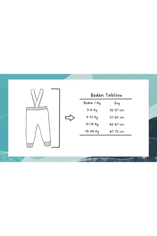 Bolalari o'zgartiriladigan xochsimon bog'ichli chaqaloq bolalar leggings jumsuit Mint - ASYA BEBE