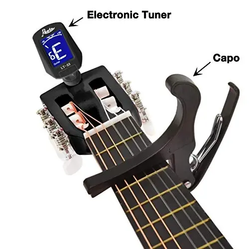 Bolalar/Qizlar/O'g'il bolalar/Boshlanuvchilar uchun 30 dyuym Yog'och gitara va Ustalari bilan (Qora) - 3