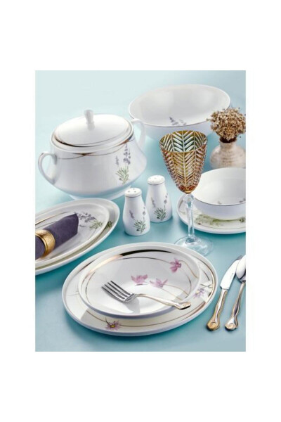 Bolivia Begonia 60 Piece 12 Person Bone China Dinner Set - 3