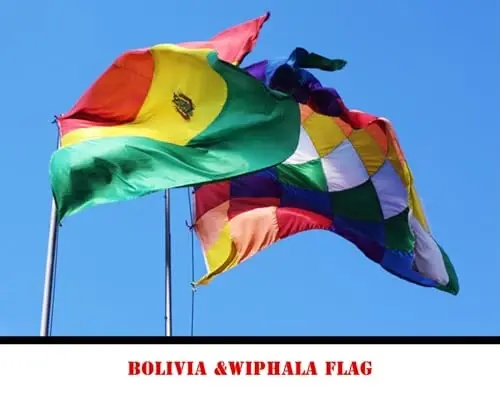 Bolivia Flag 3x5 Ft Large-Outdoor indoor Both Sides 100D Polyester Canvas Header Brass Grommets for Easy Display, 3' x 5' Bolivian National Flags - 5
