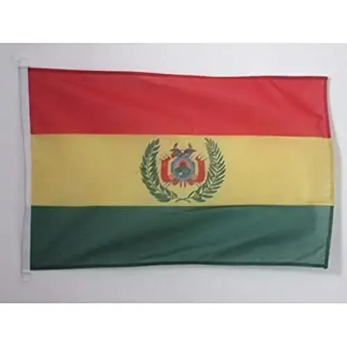 Boliviya NAUTICAL Flag 18'' x 12'' - Boliviya bayroqlari 30 x 45 sm. - Qayiq uchun banner 12x18 dyuym - AZ FLAG 