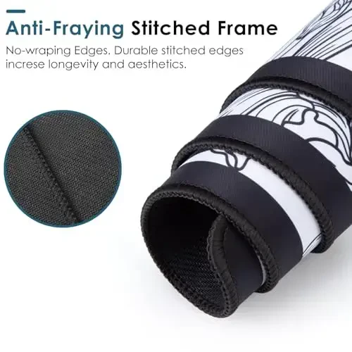 Большой игровой коврик для мыши Dizzy Balloon с прочными прошитыми краями, большой водонепроницаемый серый коврик для мыши с нескользящей резиновой основой, коврик для столешницы, коврик для клавиатуры и мыши (31,50