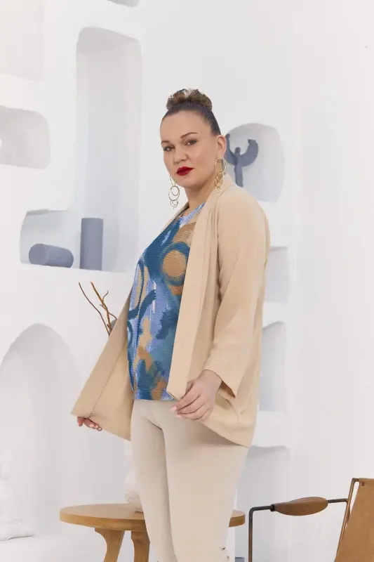 Большой размер норковая куртка майка двойка - 2