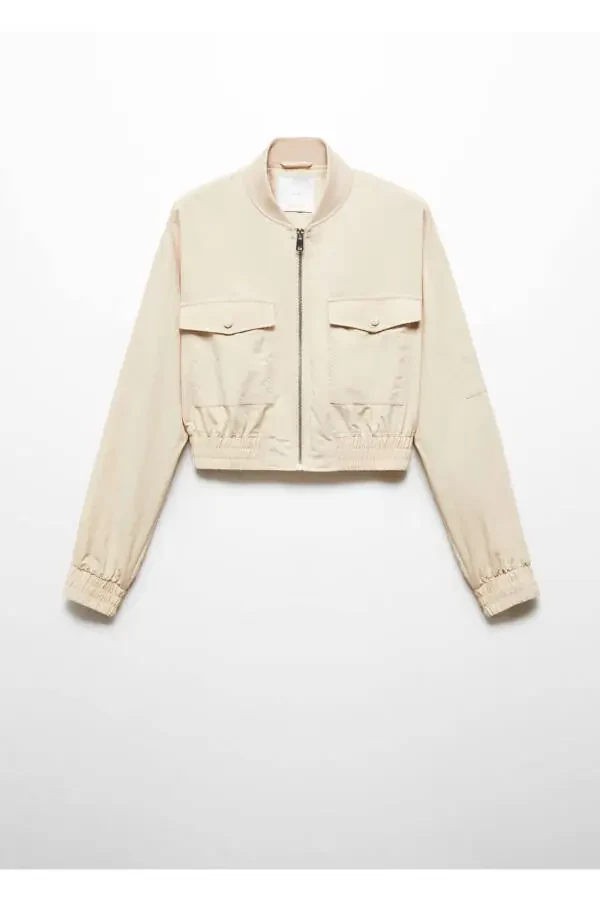 Bomber Jacket with Pockets - 3