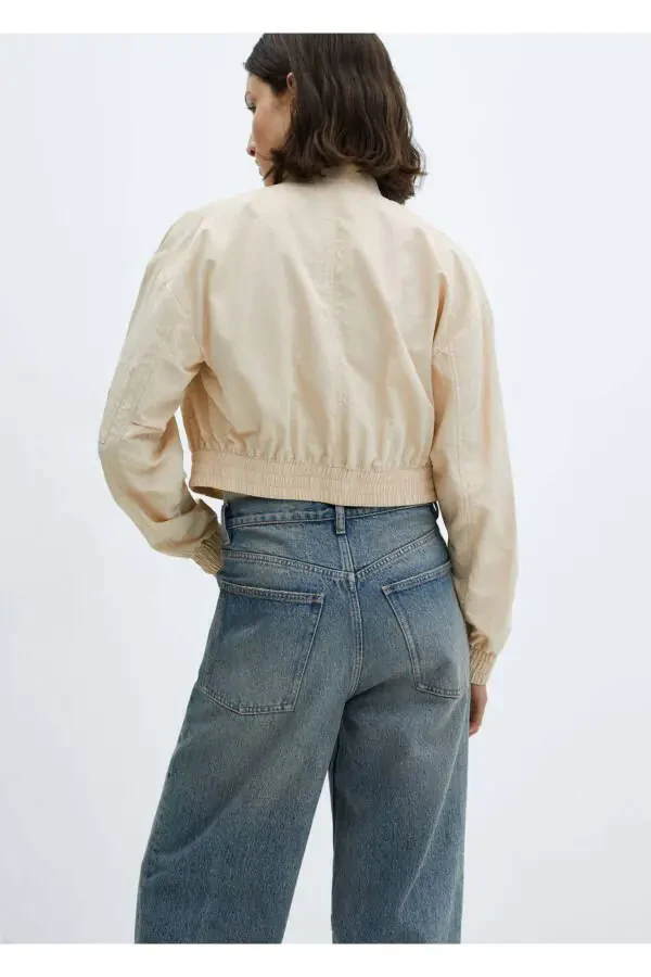 Bomber Jacket with Pockets - 4