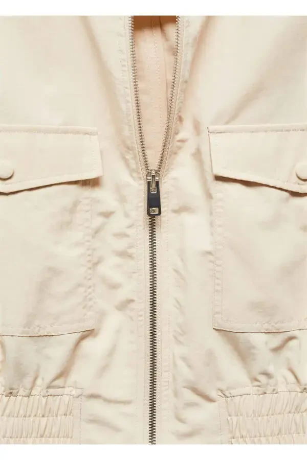 Bomber Jacket with Pockets - 6