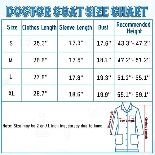 BOMLY Lab Coat for Kids - White Doctor Coat with Stethoscope Toys Kids Vet Coat, Doctor Dress Up Costume for Boys Girl - 5