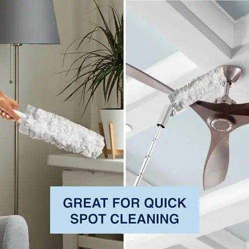 Bona Bir marta ishlatiladigan chang tozalagich to'ldirgichlari - 5 dona - Yuqori samarali chang tozalash tizimi - Mikrofiber chang tozalagichlar chang va uy hayvonlari junini tez tozalash uchun olib tashlaydi - 6