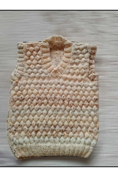 BONBONLU EL ÖRGÜSÜ BEBEK SÜVETER - MERALIN ELINDEN