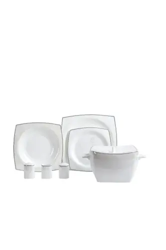 Bone Collection 60 dona kvadrat shaklli ovqat to'plami - 1