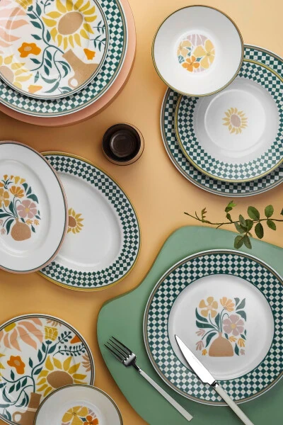 Bone Kalipso 50 Parça 12 Kişilik Yemek Takımı 885631 - KÜTAHYA PORSELEN (1)