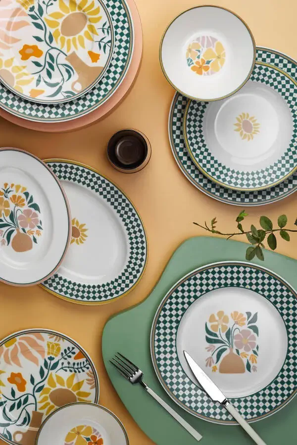 Bone Kalipso 50 Piece 12 Person Dinner Set 8856 - 1