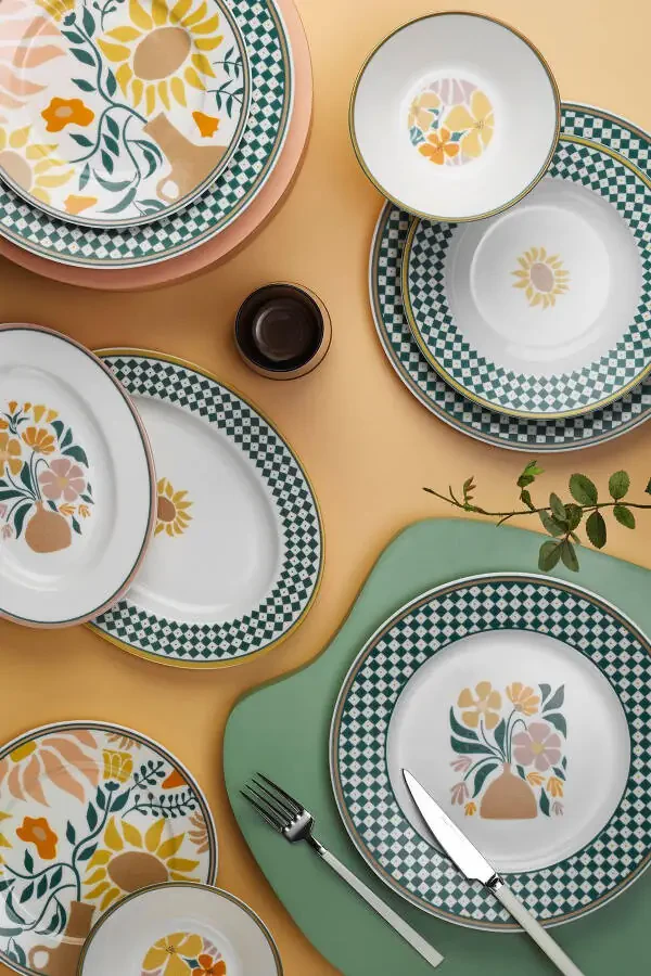 Bone Kalipso 50 Piece 12 Person Dinner Set 8856 - 2