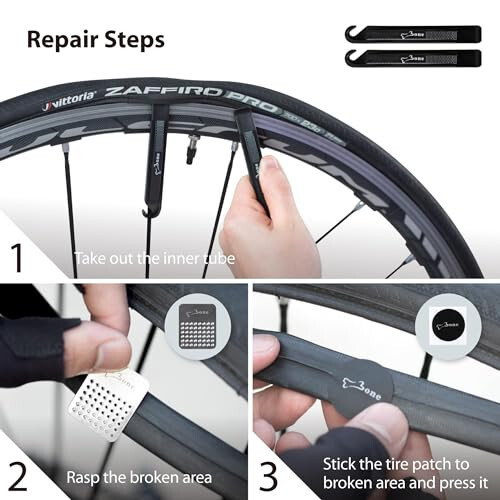 BONE Portable Bike Repair Capsule, 14-in-1 Bicycle Repair Tool Kit, Mountain/Road Bike maintenance with Tire Pump & Wrench Tool Kit, Bike Accessories for Cycling, Emergency Bike Repair Bag - 5