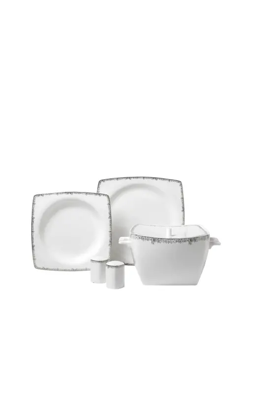 Bone Selection 60 dona kvadrat shaklli ovqat to'plami - KORKMAZ