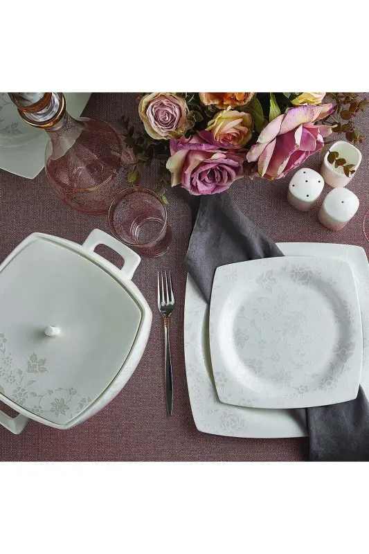 Bone Selection 60 dona kvadrat shaklli ovqat to'plami - 1