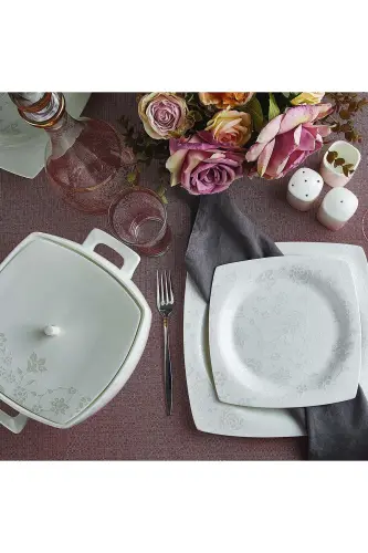 Bone Selection 60 Piece Square Dinner Set - 1