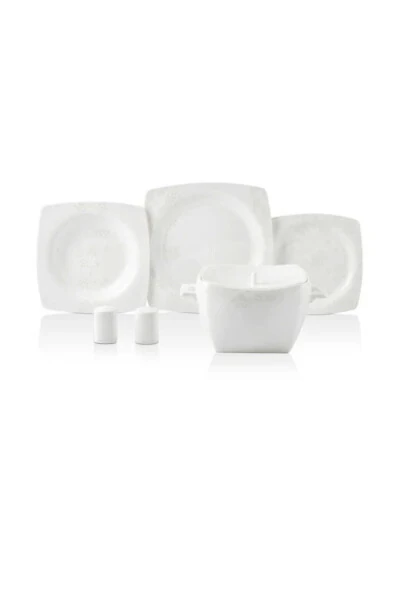 Bone Selection 60 Piece Square Dinner Set - 5
