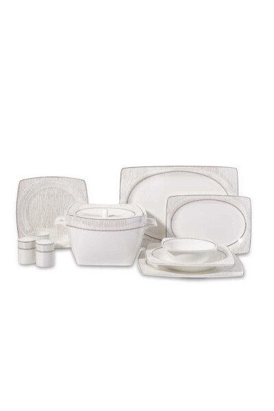 Bone Selection 60 Piece Square Dinner Set - 10