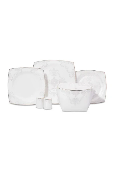 Bone Selection 60 Piece Square Dinner Set - 7