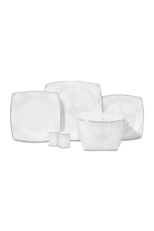 Bone Selection 60 Piece Square Dinner Set - 9