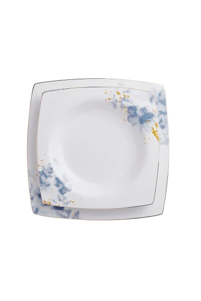 Bone Selection 60 Piece Square Dinner Set - KORKMAZ (1)