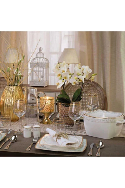 Bone Selection 60 Piece Square Dinner Set A8426 - 20