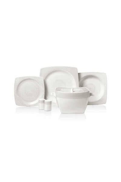 Bone Selection 60 Piece Square Dinner Set A8443 - 5
