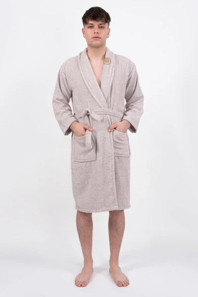 Bonny Cotton Ultrasoft Bathrobe | Embroidered Bathrobe | Hed - GÜVENAL (1)