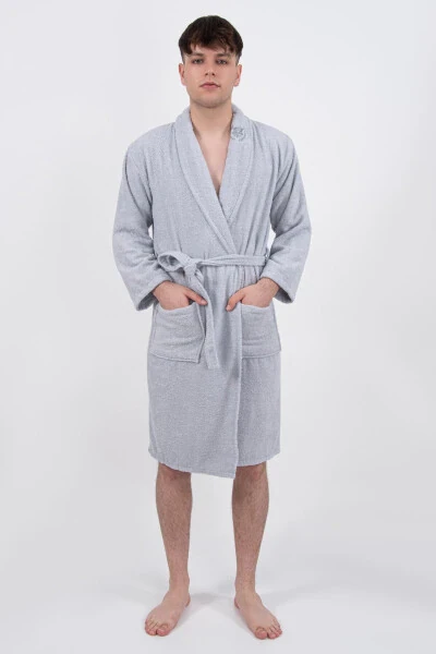 Bonny Cotton Ultrasoft Bathrobe | Embroidered Bathrobe | Hed - GÜVENAL (1)
