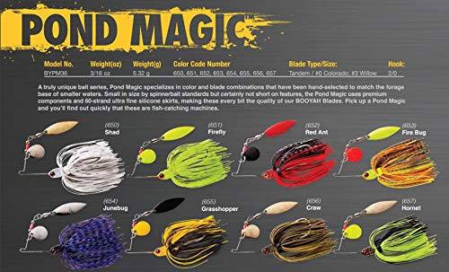 BOOYAH Pond Magic Small-Water Spinner-Bait Bass Fishing Lure - 2