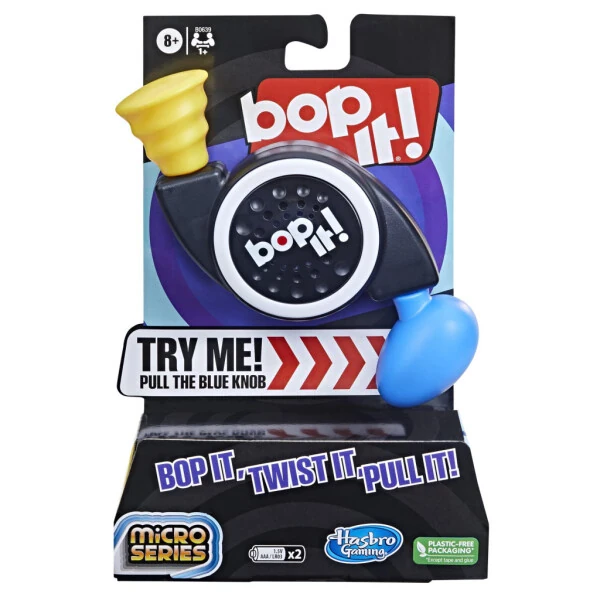 Bop It! Micro Series Electronic Game, Classic Bop It! Gameplay in a Compact Size - BOP IT!
