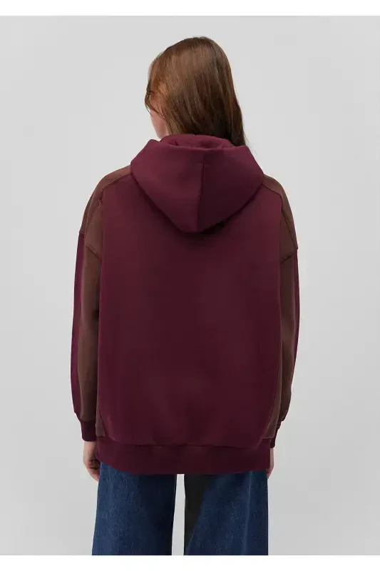 Bisiklet Yaka Bordo Sweatshirt 1S10200-87830 - 4
