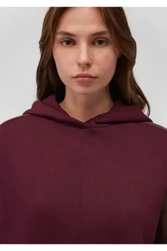 Bisiklet Yaka Bordo Sweatshirt 1S10200-87830 - 5