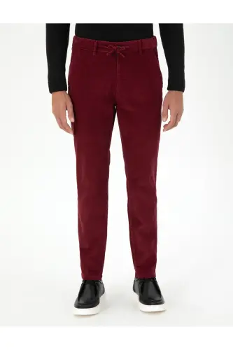 Bordo Carrot Fit Kadife Kanvas Pantolon 50295927-VR014-Bordo - 2