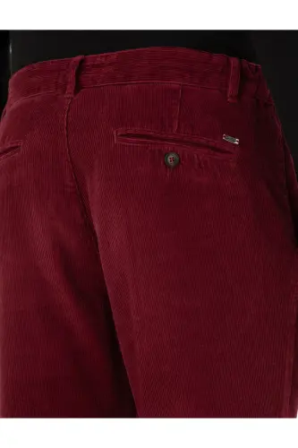 Bordo Carrot Fit Kadife Kanvas Pantolon 50295927-VR014-Bordo - 6