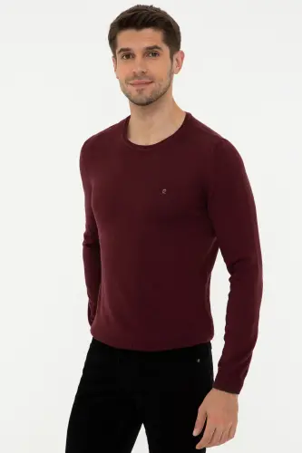 Bordo erkaklar sviteri G021SZ0TK.000.1389957 - VR014 - 3