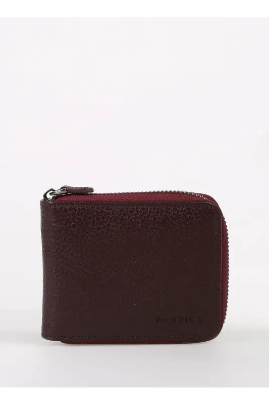 Bordo Erkek 11x8x1 cm. Deri Kartlık Frk 329 - Bordo - 1