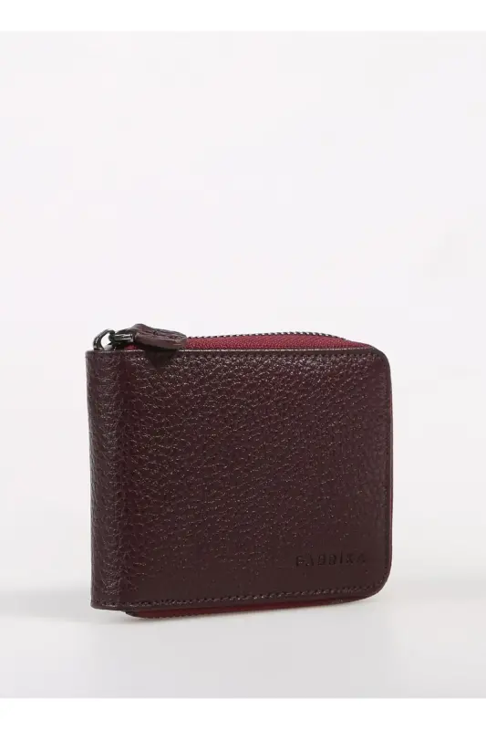 Bordo Erkek 11x8x1 cm. Deri Kartlık Frk 329 - Bordo - 2