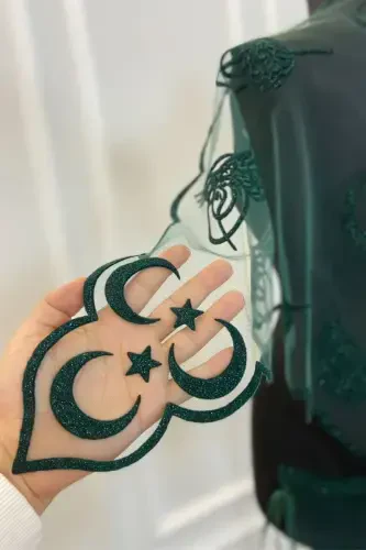 Bordo Kelin Duxob Seti, Kuyov Yelkasi, Taqish Lentasi, Qo'l Guli, Xina Duxobi Ro'moli, 10 Bo'lak-Bordo - 6