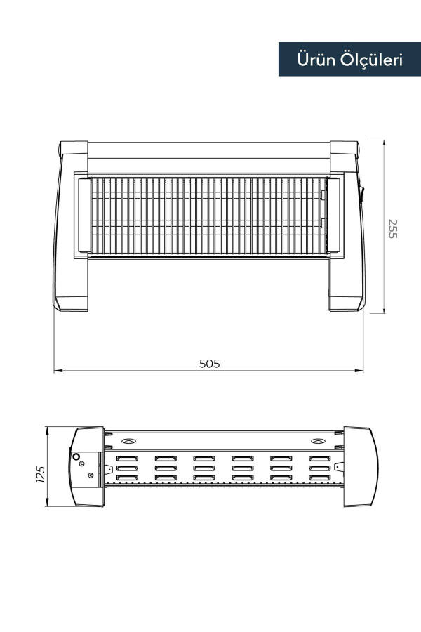 Bordo Kuvars Isıtıcı 1200 Watt LX-2819 - 6