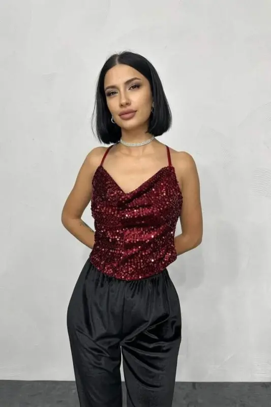 Bordo osma ko'ylak - 1