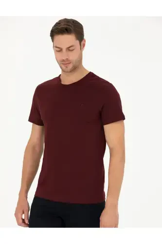Bordo Slim Fit Basic футболки 50289335-VR014-142334 - 3